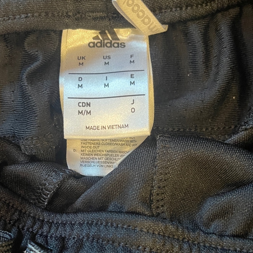 Adidas Men's Black Joggers with Triple White Stripes - Picture 2 of 5